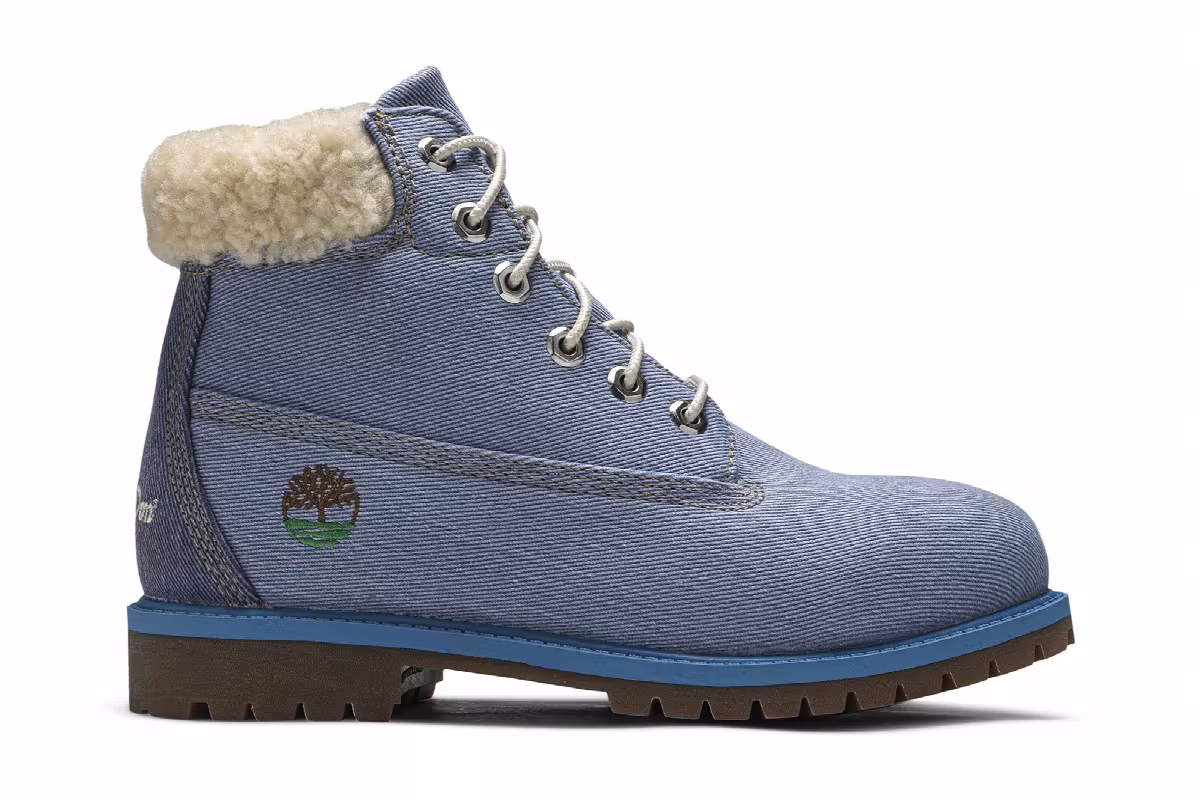 Just Don x Timberland 6 Inch Fabric Boot Junior Blue, view 2