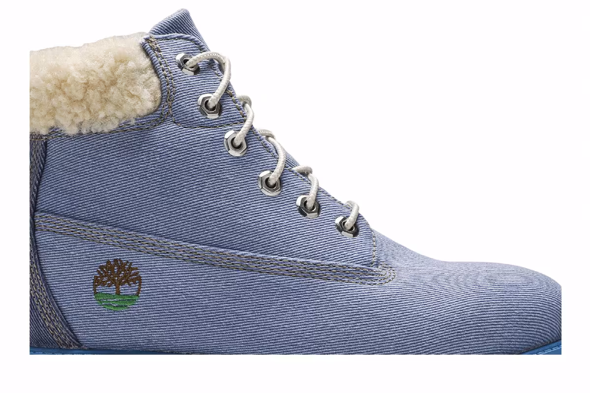 Just Don x Timberland 6 Inch Fabric Boot Junior Blue, view 3
