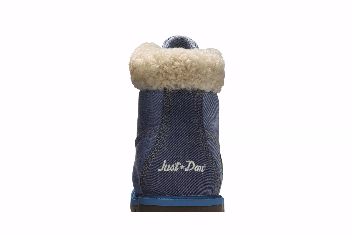 Just Don x Timberland 6 Inch Fabric Boot Junior Blue, view 8