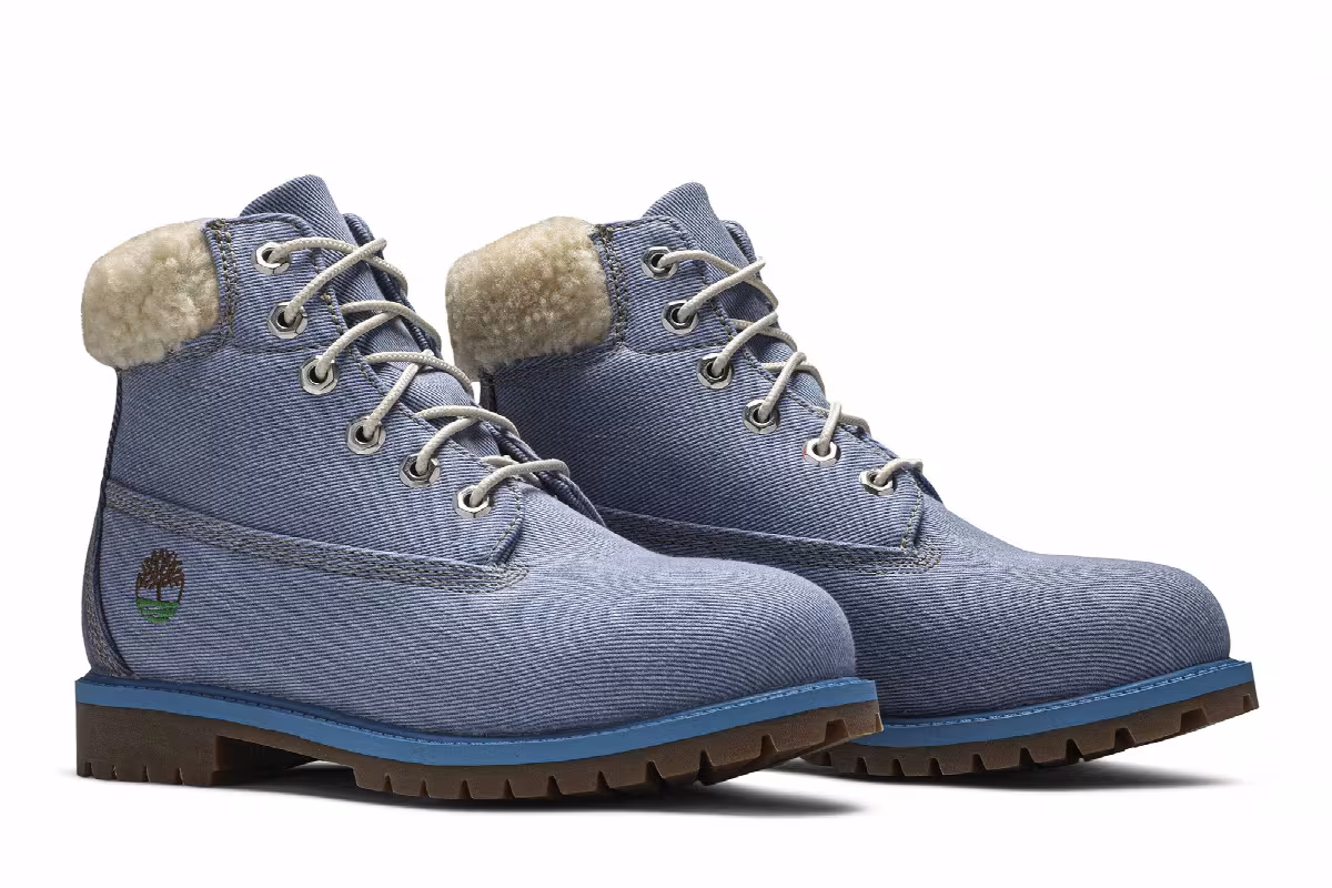 Just Don x Timberland 6 Inch Fabric Boot Junior Blue, view 9