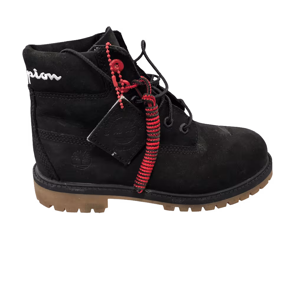 Champion x Timberland 6 Inch Kids Black