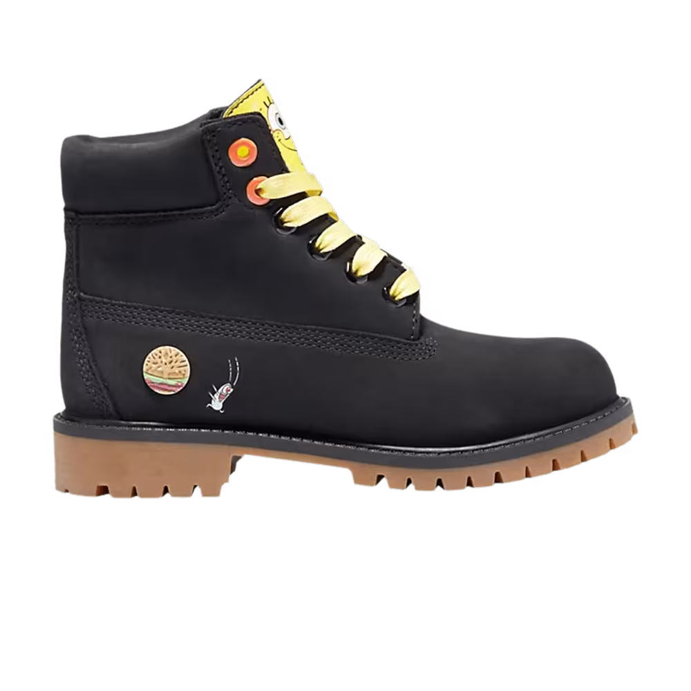 Timberland SpongeBob SquarePants x 6 Inch Premium Waterproof Boot Junior Black
