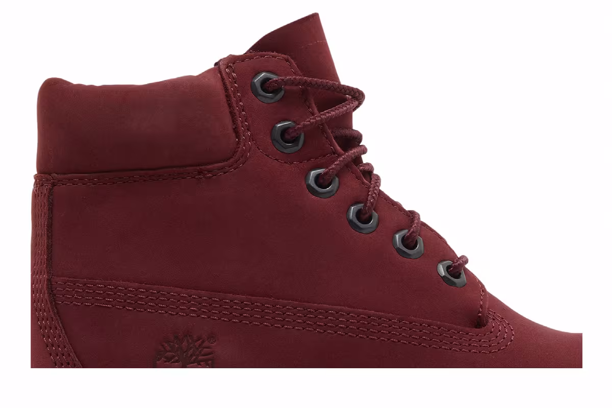 Timberland 6 Inch Premium Little Kids Burgundy, view 3