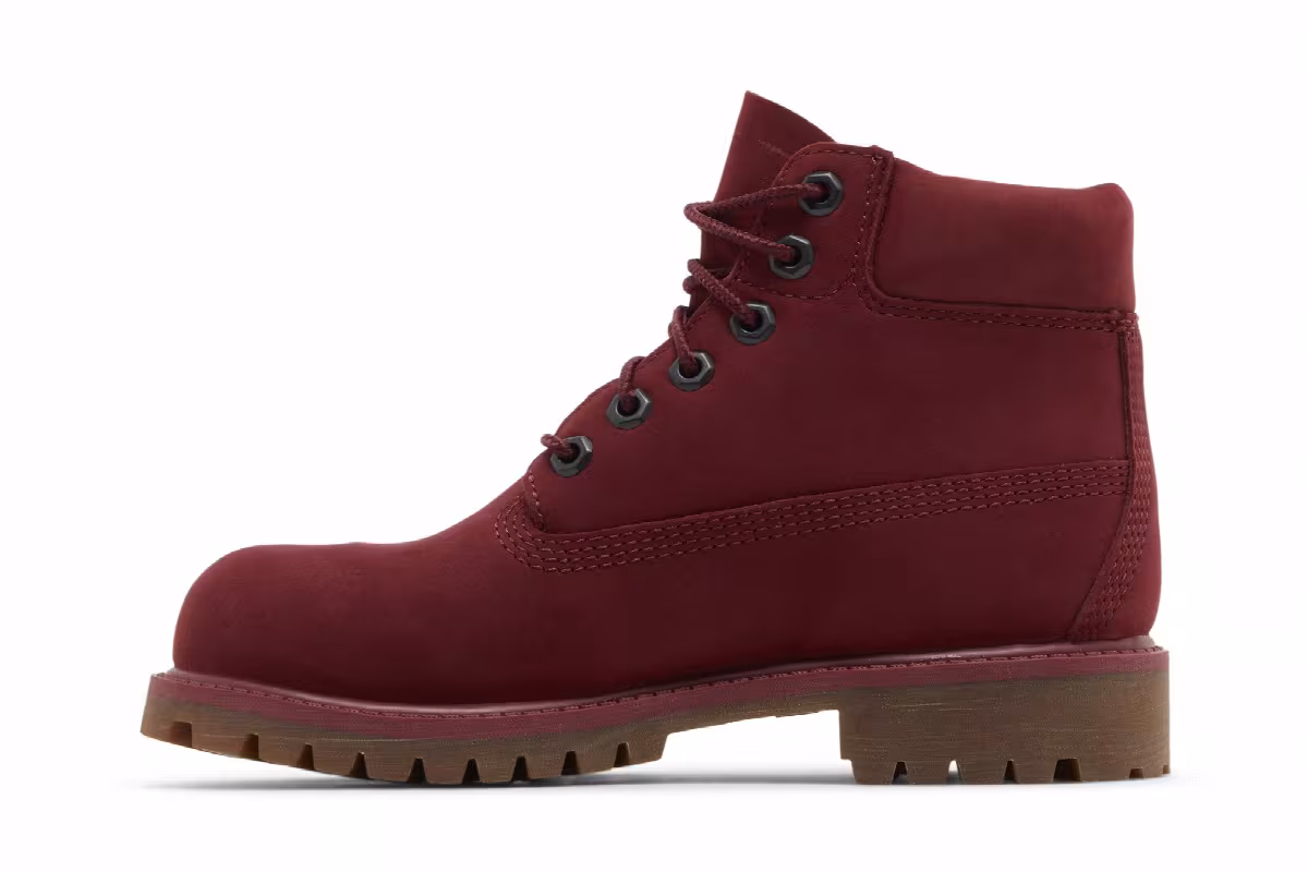 Timberland 6 Inch Premium Little Kids Burgundy, view 4