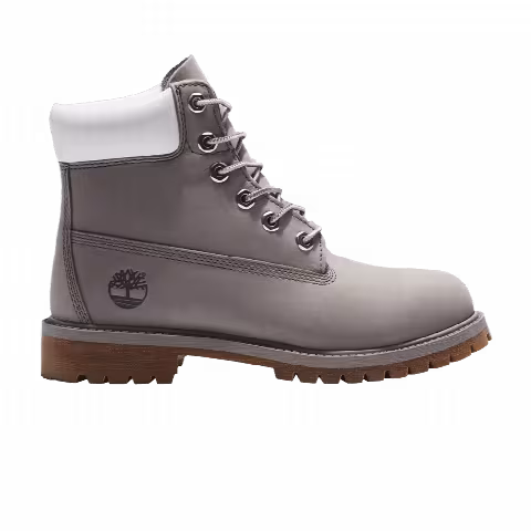 Timberland 6 Inch Premium Boot Junior 'Medium Grey White'