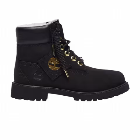Timberland 6 Inch Premium Shearling Boot Junior 'Patch Pack - Black'