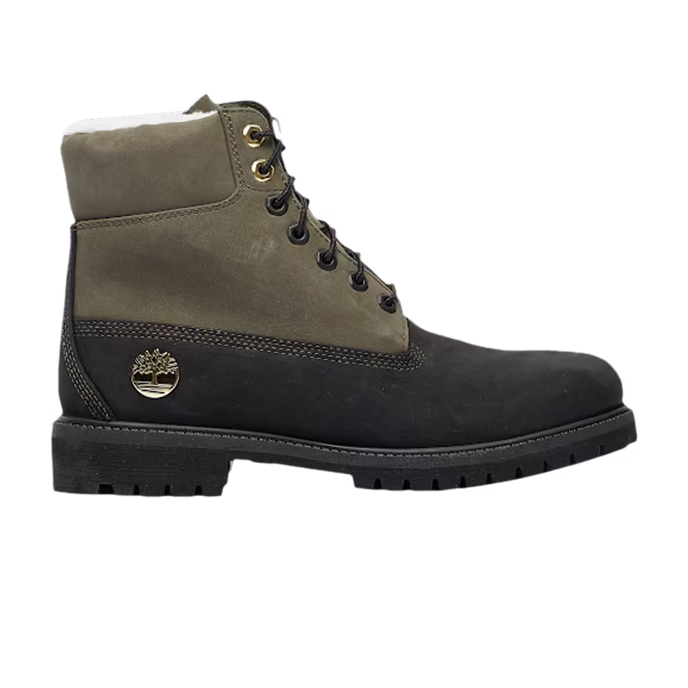 Timberland 6 Inch Premium Shearling Boot Junior Black Grapeleaf