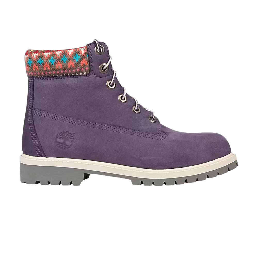 Timberland 6 Inch Premium Boot Youth Purple Sweater