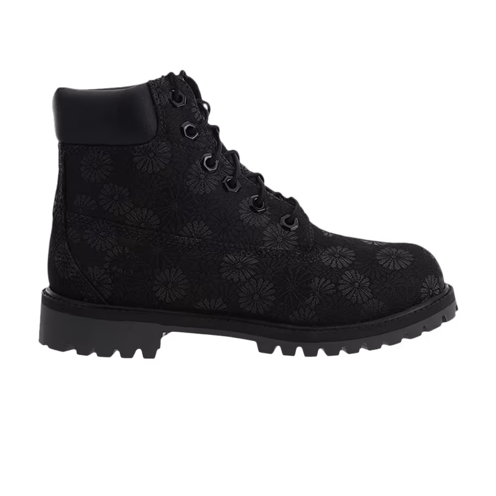 Timberland 6 Inch Premium Junior Black Floral