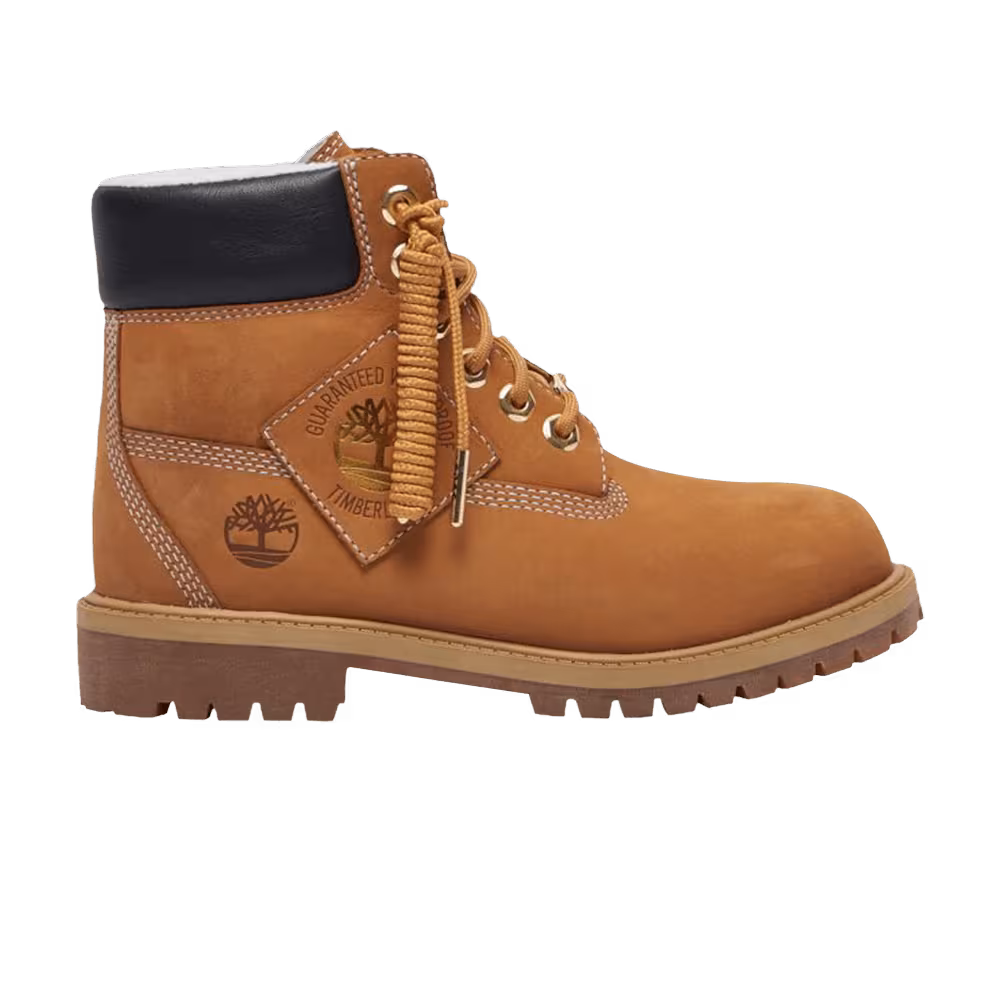 Timberland 6 Inch Premium Shearling Boot Junior Patch Pack - Wheat