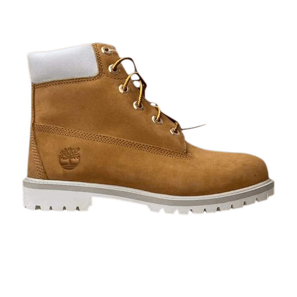 Timberland 6 Inch Premium Waterproof Boot Junior Wheat White
