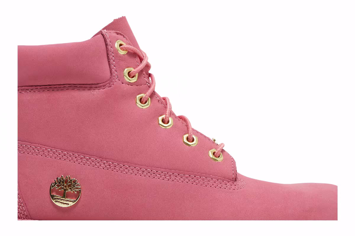 Timberland 6 Inch Premium Junior Medium Pink, view 3