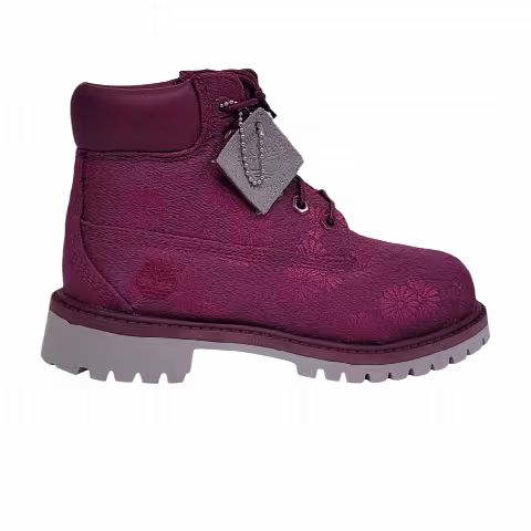Timberland 6 Inch Premium Waterproof Boot Junior 'Magenta Floral'