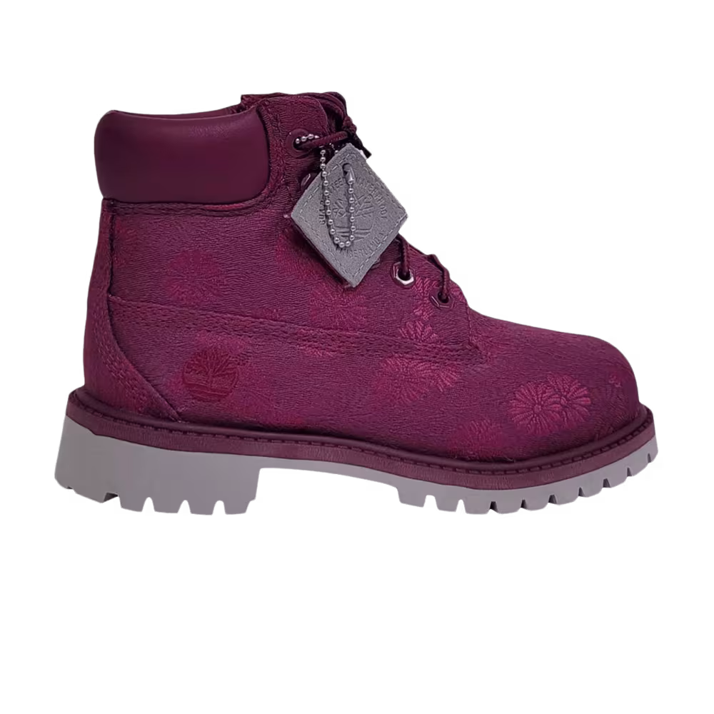 Timberland 6 Inch Premium Waterproof Boot Junior Magenta Floral