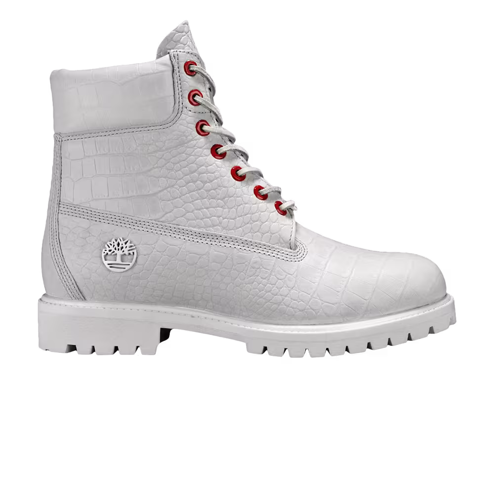 Timberland 6 Inch Premium Junior White Serpent