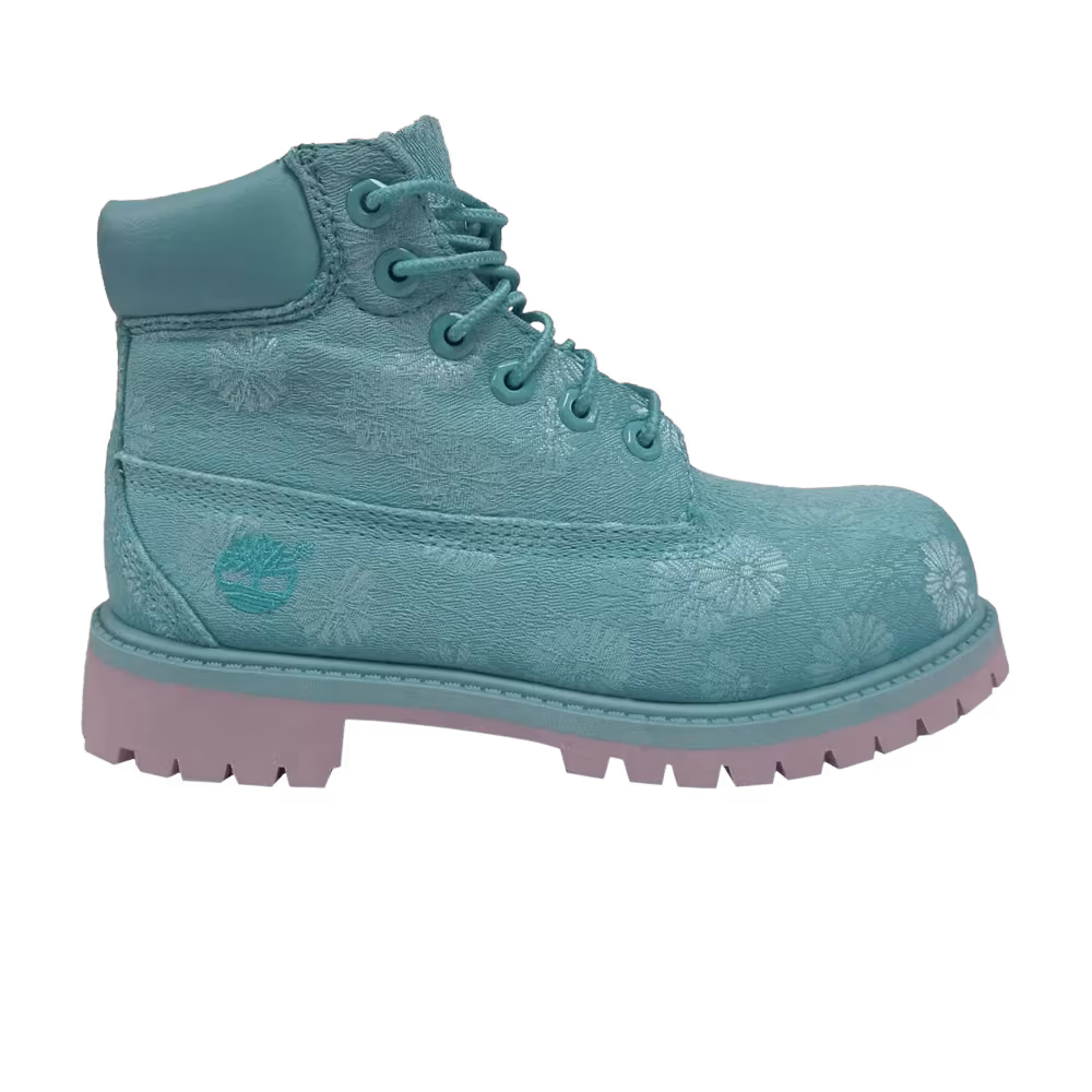 Timberland 6 Inch Premium Boot Junior Maui Blue Floral