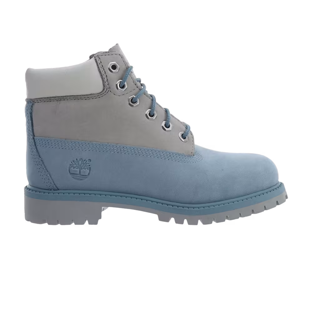 Timberland 6 Inch Premium Boot Little Kid Blue Grey