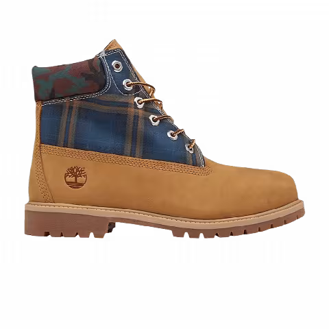 Timberland 6 Inch Heritage Boot Junior 'Camo Plaid - Wheat'