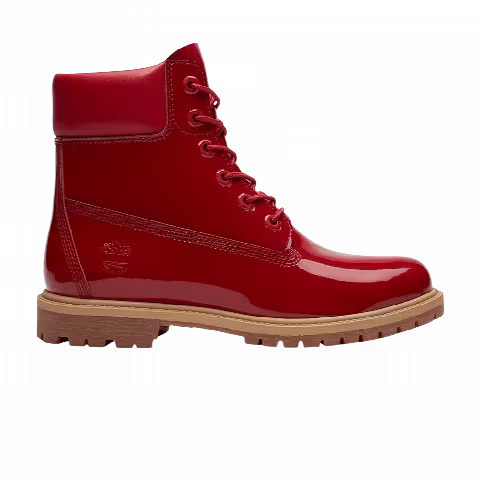 Timberland Wmns 6 Inch Premium Waterproof Boot 'Red Patent Leather'