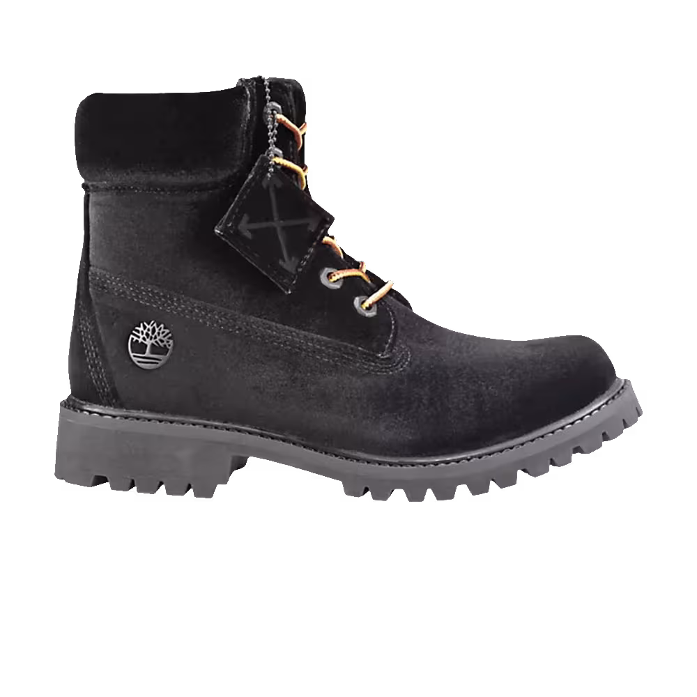 Off-White x Timberland Women's 6 Inch Premium Black Velvet