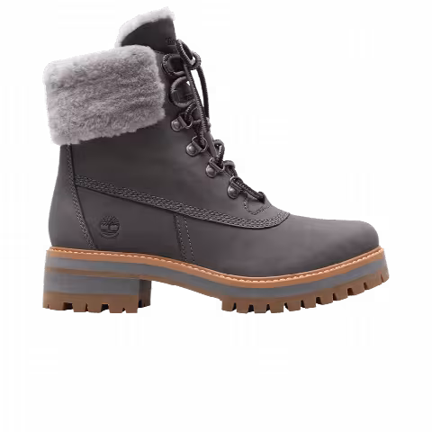 Timberland Wmns Courmayeur Valley 6 Inch Shearling Boot 'Medium Grey'