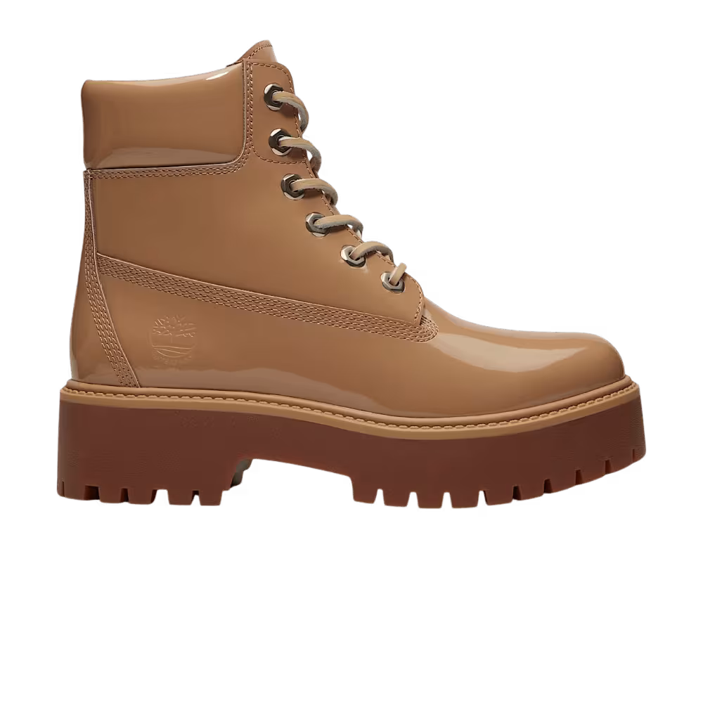 Timberland Women's Stone Street 6 Inch Waterproof Platform Boot Beige