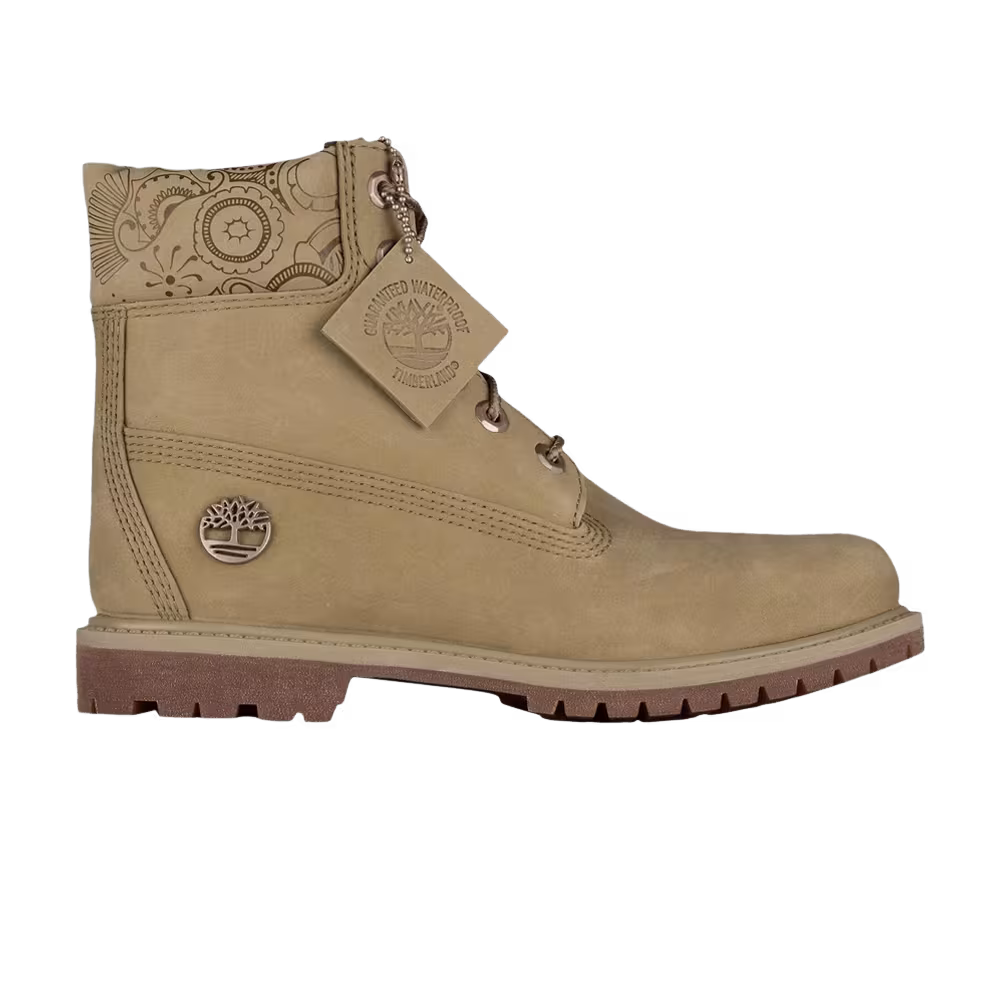 Timberland Women's 6 Inch Premium Boot Henna Print - Light Green