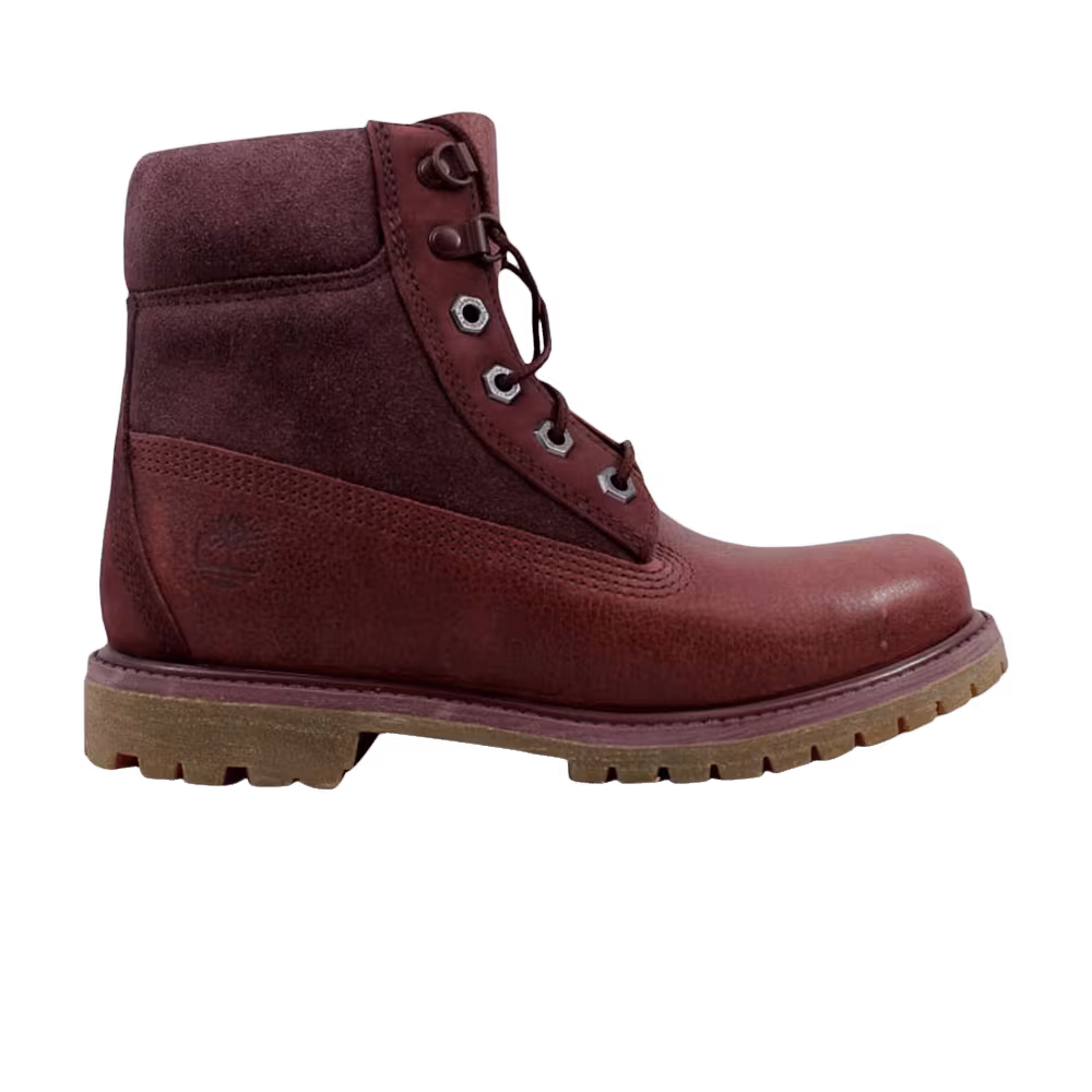 Timberland Women's 6 Inch Premium D Ring Burgundy