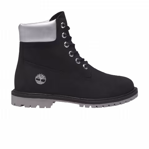 Timberland Wmns 6 Inch Premium Waterproof Heritage Boot 'Black Silver'