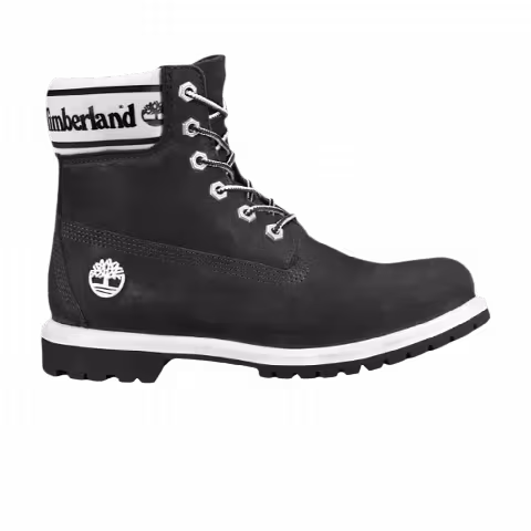 Timberland Wmns 6 Inch Premium 'Logo Collar - Black'