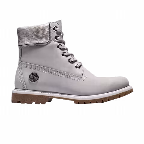 Timberland Wmns 6 Inch Premium 'Light Grey Nubuck'