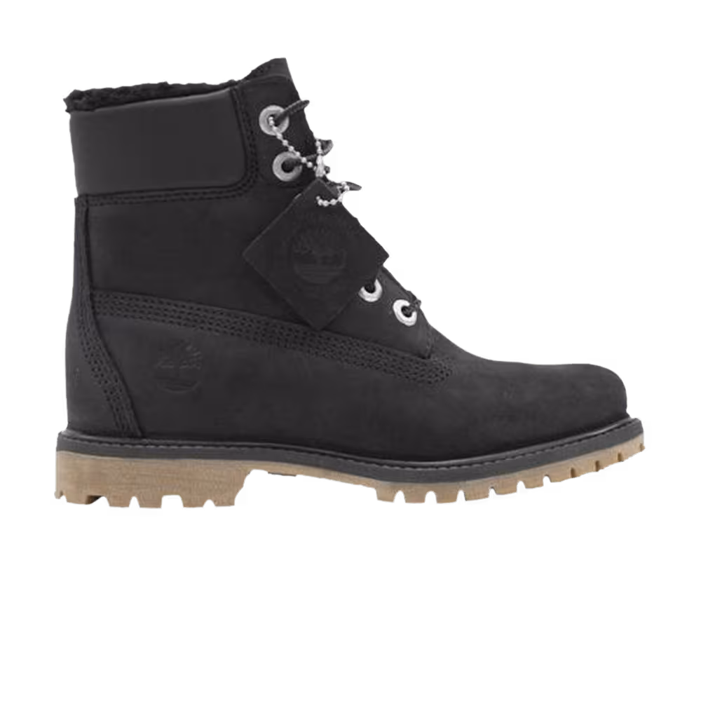 Timberland Women's 6 Inch Premium Black Fleece