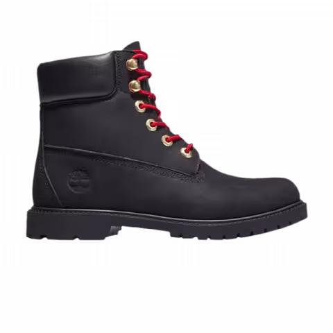 Timberland Wmns 6 Inch Heritage Boot 'Black Red'