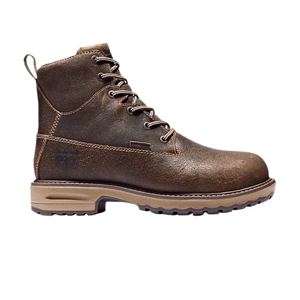 Timberland Women's 6 Inch Pro Hightower Comp Toe Brown Full Grain