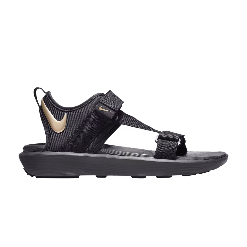 Nike Women's Vista Sandal Black Metallic Gold