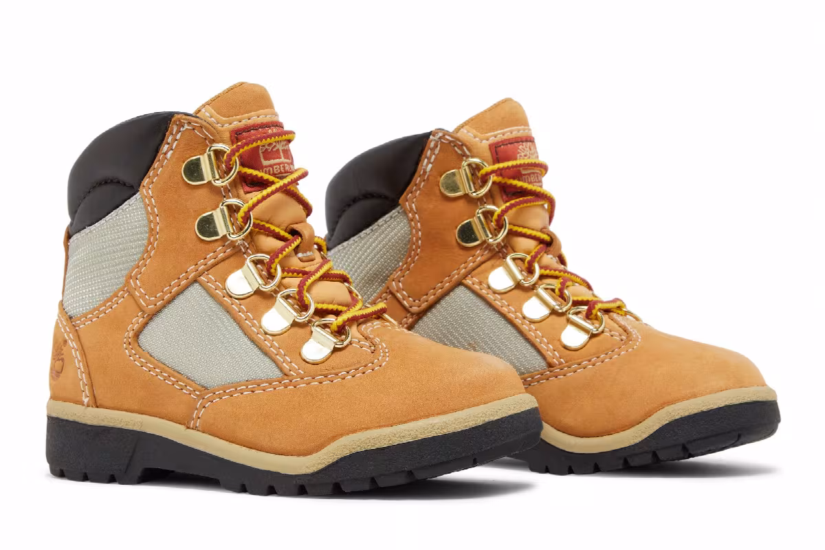 Timberland 6 Inch Field Boot Toddler Wheat, view 9