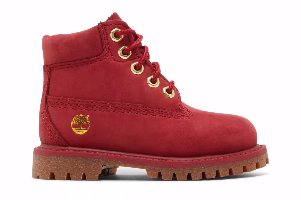 Timberland 6 Inch Premium Boot Toddler Dark Red, view 2