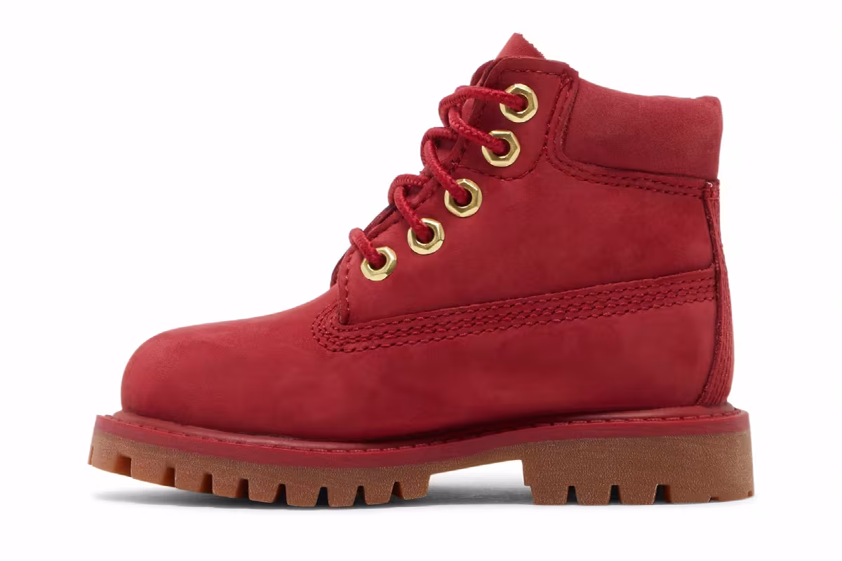 Timberland 6 Inch Premium Boot Toddler Dark Red, view 4