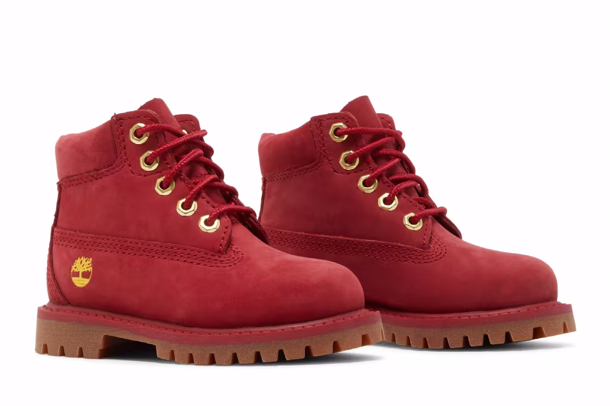 Timberland 6 Inch Premium Boot Toddler Dark Red, view 9