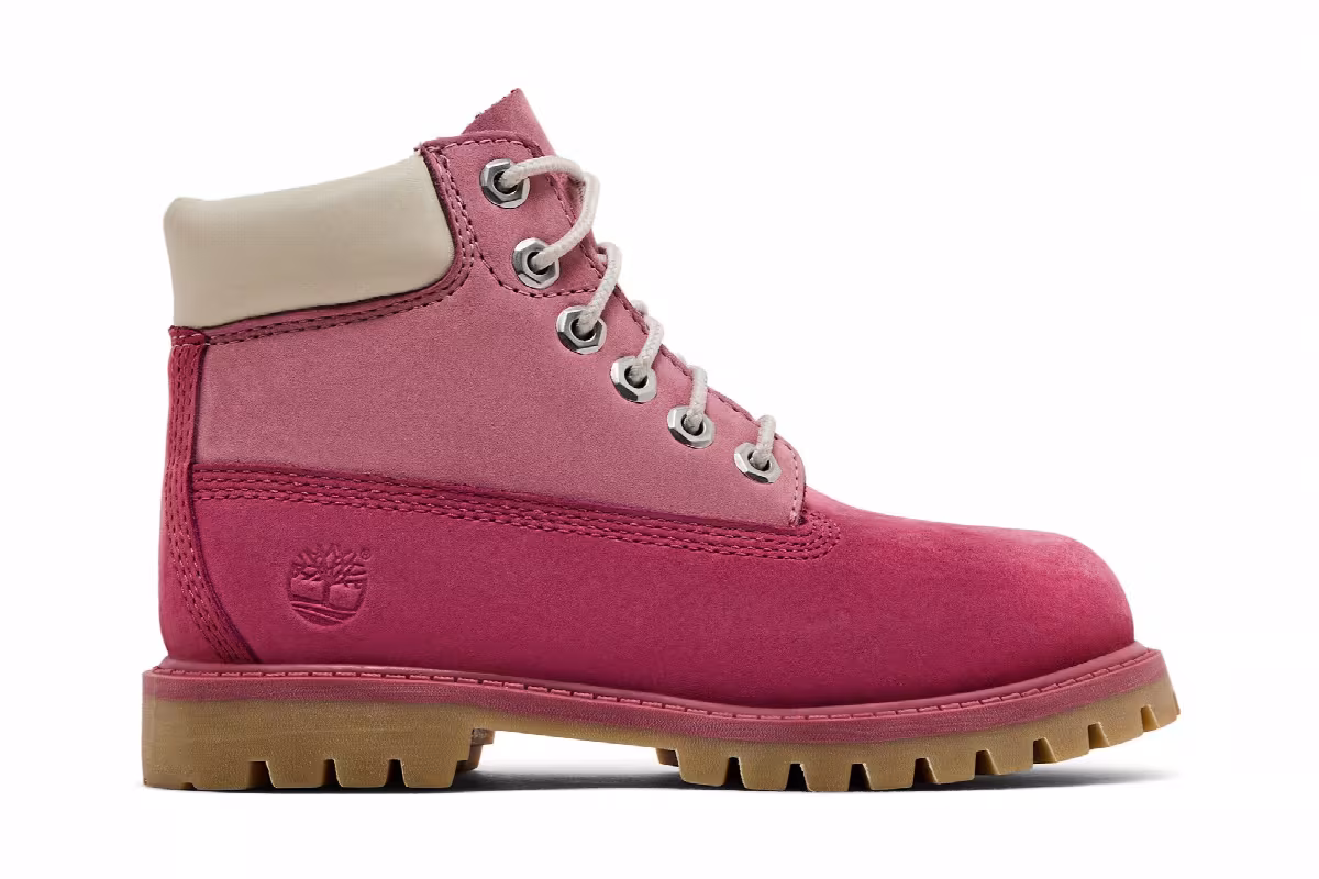 Timberland 6 Inch Premium Boot Toddler Pink, view 2