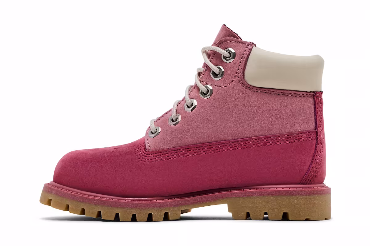 Timberland 6 Inch Premium Boot Toddler Pink, view 4