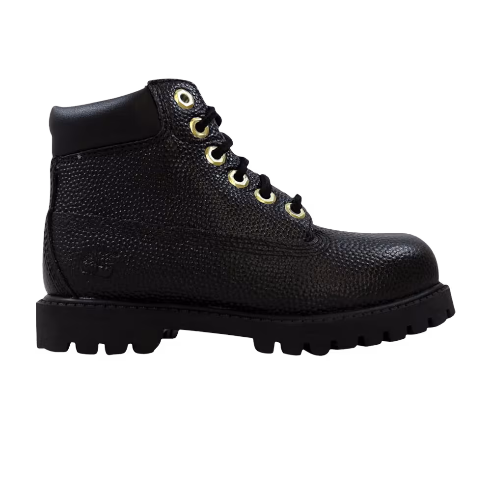 Timberland 6 Inch Premium Boot Toddler Black Basketball Leather
