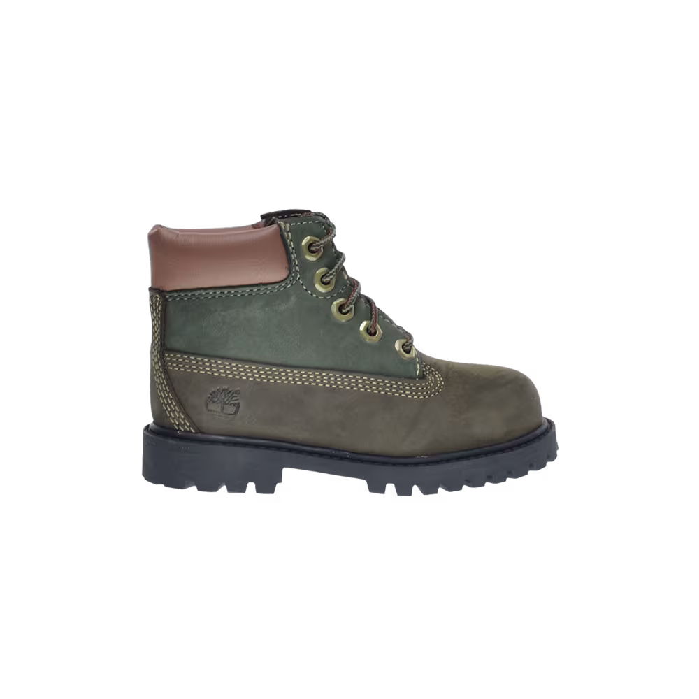 Timberland 6 Inch Premium Boot Toddler Green Brown