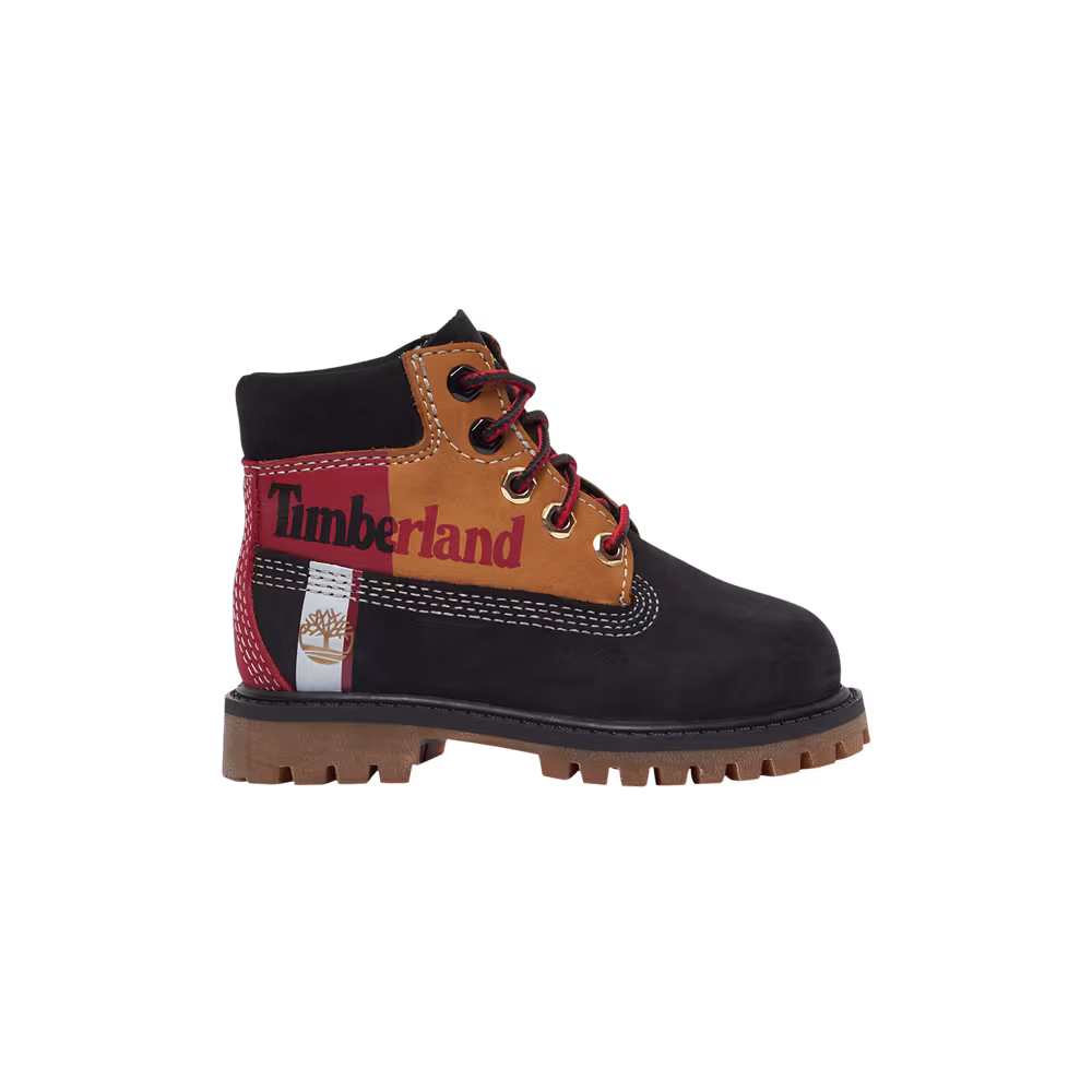 Timberland 6 Inch Prenium Toddler Patch Logo - Black