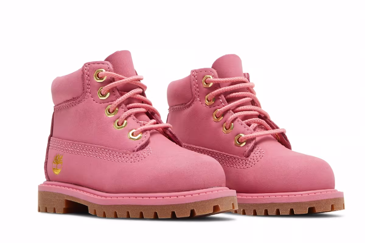 Timberland 6 Inch Premium Boot Toddler Medium Pink, view 9