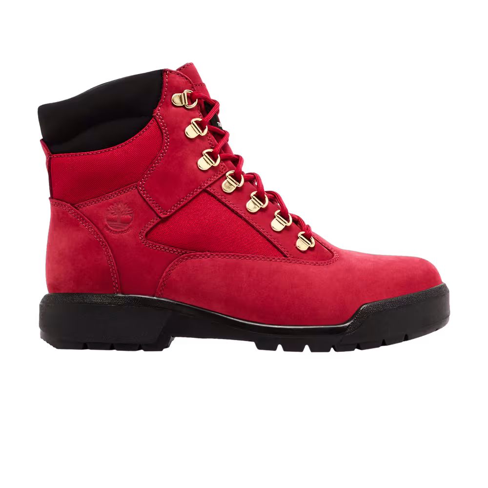 Timberland 6 Inch Field Boot Red Black
