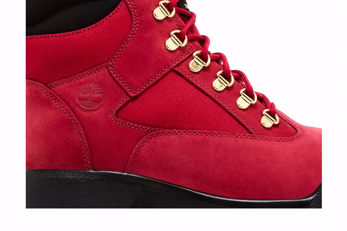 Timberland 6 Inch Field Boot Red Black, view 3