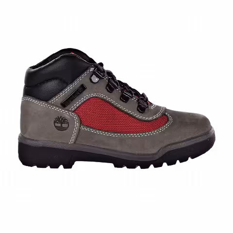 Timberland Field Boot Little Kids 'Medium Grey Red'