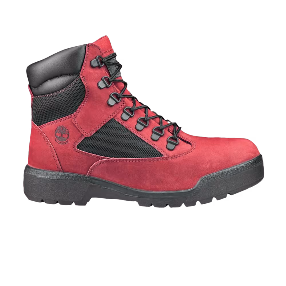 Timberland 6 Inch Field Boot Junior Dark Red