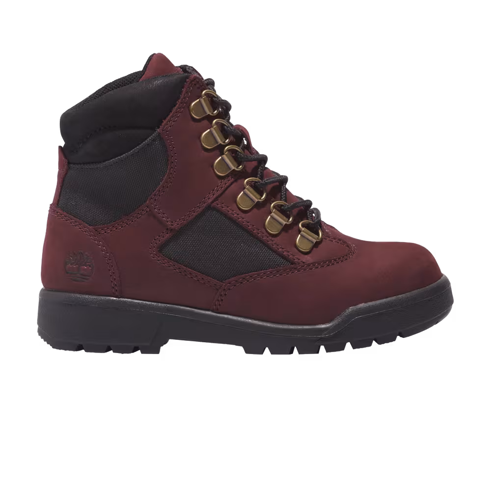 Timberland 6-Inch Field Boot Little Kid Burgundy